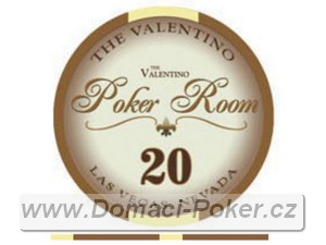 Valentino Poker Room 10,5gr. - Hodnota 20 - hnd