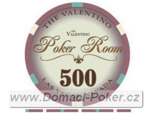 Valentino Poker Room 10,5gr. - Hodnota 500 - fialov