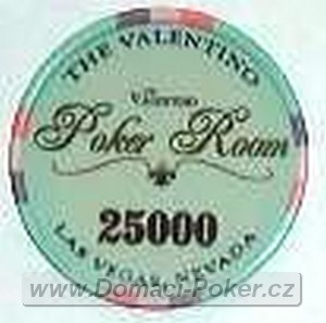 Valentino Poker Room 10,5gr. - Hodnota 25000 - tmav modr