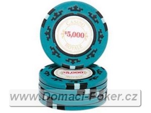 Casino Royal 14gr. - Hodnota 5000 - tyrkysov