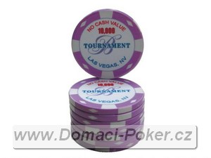 Las Vegas Tournament 10gr. - Hodnota 10000 - svtle fialov