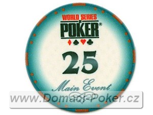 WSOP Main Event 10gr. - Hodnota 25 - tyrkysov