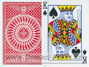Hrací karty na poker Tally Ho Nr. 9 - červené