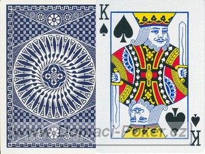 Hrací karty na poker Tally Ho Nr. 9 - modré