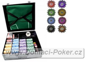 Komplexn set ALL IN s 800 etony, 5x karty, pltno, stopky, plastov box na kar