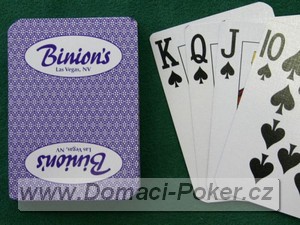 Hrac karty Casino Binions