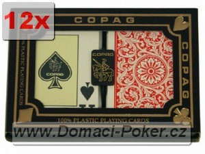 Plastové karty Copag Dual Pack - pokersize - 12pk