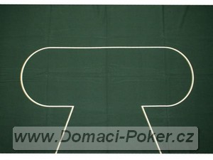 Profesionln pltno na pokerov stoly - zelen vlna 250 x 150 cm
