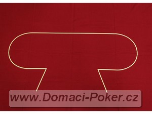 Profesionln pltno na pokerov stoly - modr vlna 250 x 150 cm