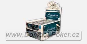 100% plastové karty Poker Range Premium - modré