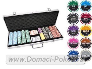 Poker etony 5-Star 500 vlastn poker set