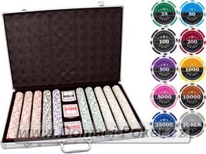 Poker etony 5-Star 1000 vlastn poker set