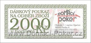 Drkov poukaz na zbo v hodnot 2000 k