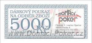 Drkov poukaz na zbo v hodnot 5000 k