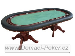 Pokerový stůl - ovál - zelený