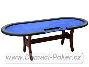 Pokerový stůl s dealerem - modrý