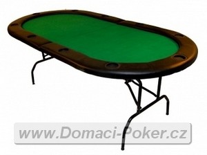 Pokerov stl ovl 210x105cm se skldac deskou