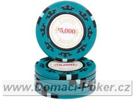 Casino Royal 14gr. - Hodnota 5000 - tyrkysov