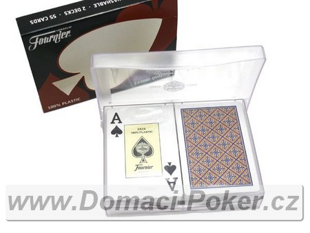 Plastov karty na poker Fournier Dual Pack bridgesize