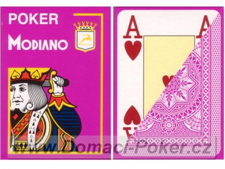 Modiano 100% Plast Poker Cristallo Jumbo Index - fialov