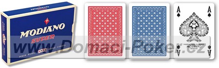 Modiano Super 100% Plast 4x Poker index 2-Pack