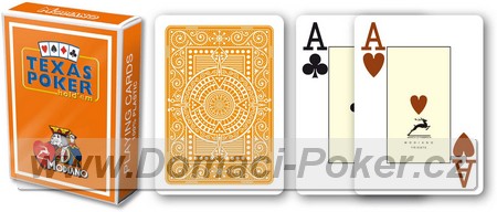 Modiano 100% Plast - Texas Holdem poker jumbo oranov