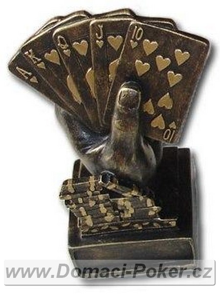 Pokerová trofej - zlatá