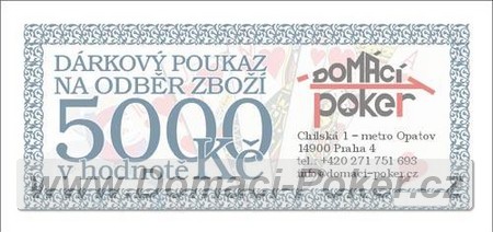 Drkov poukaz na zbo v hodnot 5000 k