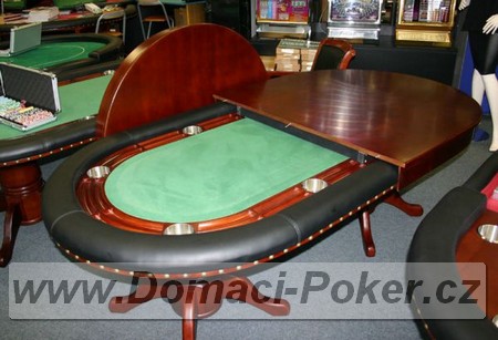 Pokerov stl - ovl + devn obloen - zelen